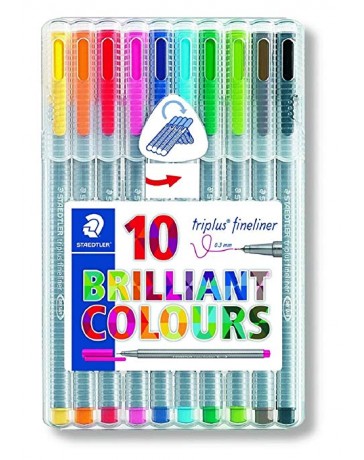 ETUI STAEDLER BOX DE 10 TRIPLUS FINELINER 334-SB10