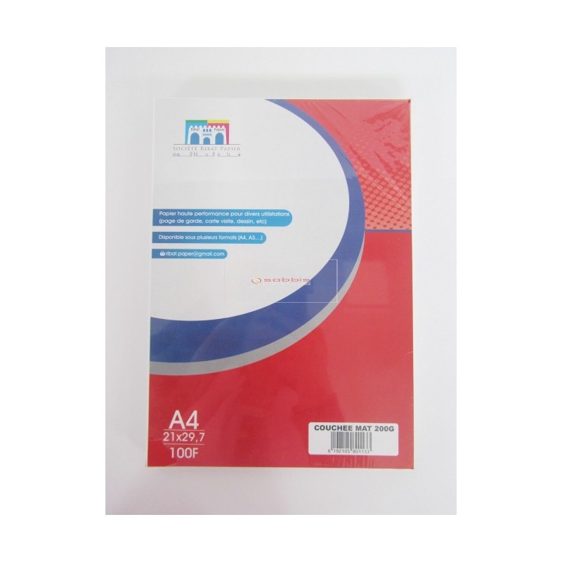 PAQUET BRISTOL 300G BLANC A4 125F