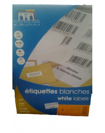 ETIQUETTES 100Feuilles A4